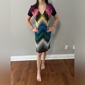 Missoni multicolor knit dress